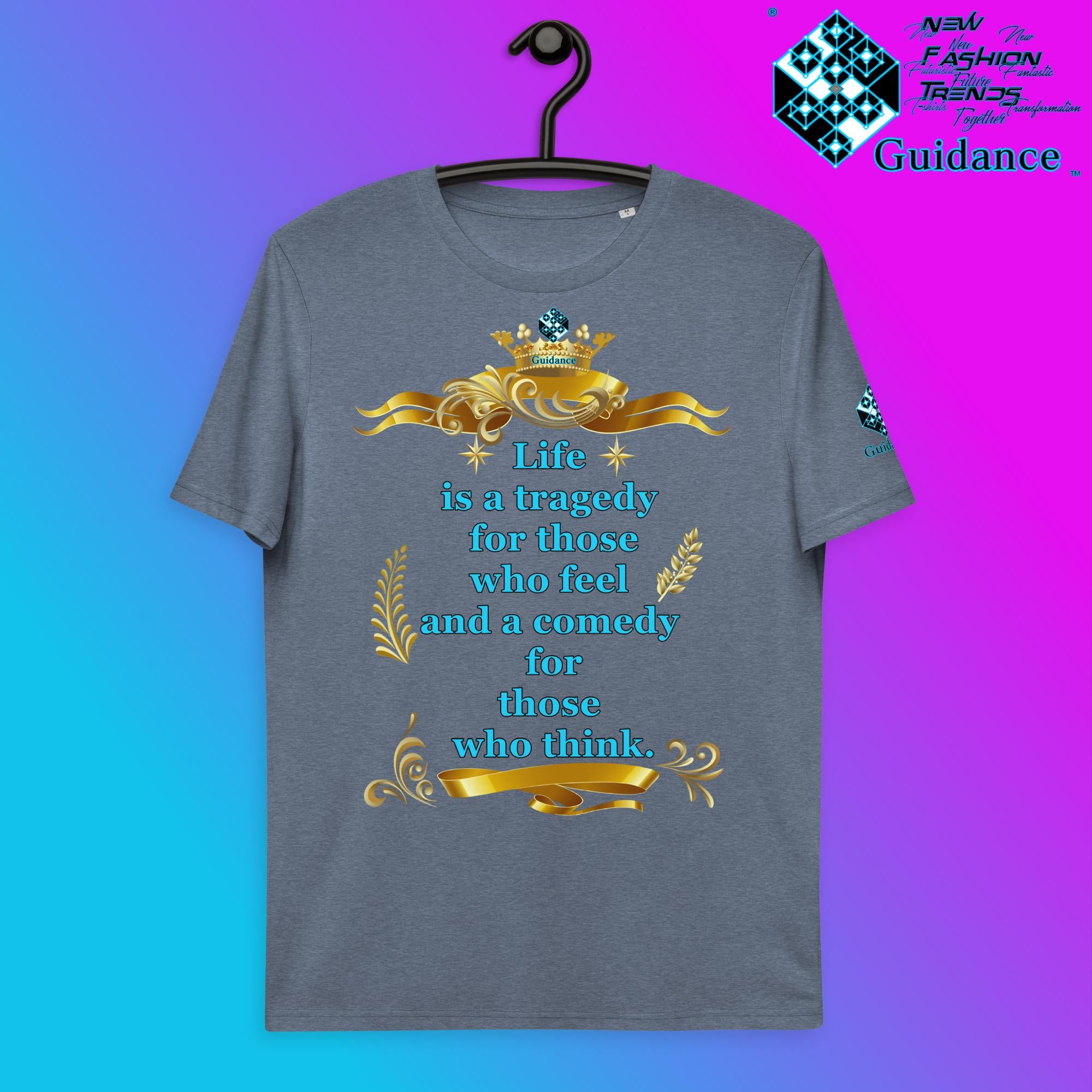 What IS Life ? T-Shirt T-Shirts by XGuidance Dark Heather Blue 12
