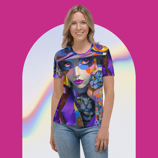 Whisker Whimsy Tee – Artistic Cat Design for Creative Souls by XGuidance XS 1
