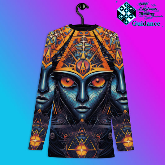 Whisper Vista Psychedelic Long Sleeve Rash Guard by XGuidance XS 2