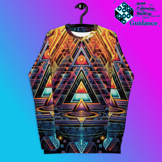 Whispers of Eternity Psychedelic Long Sleeve Rash Guard by XGuidance XS 1