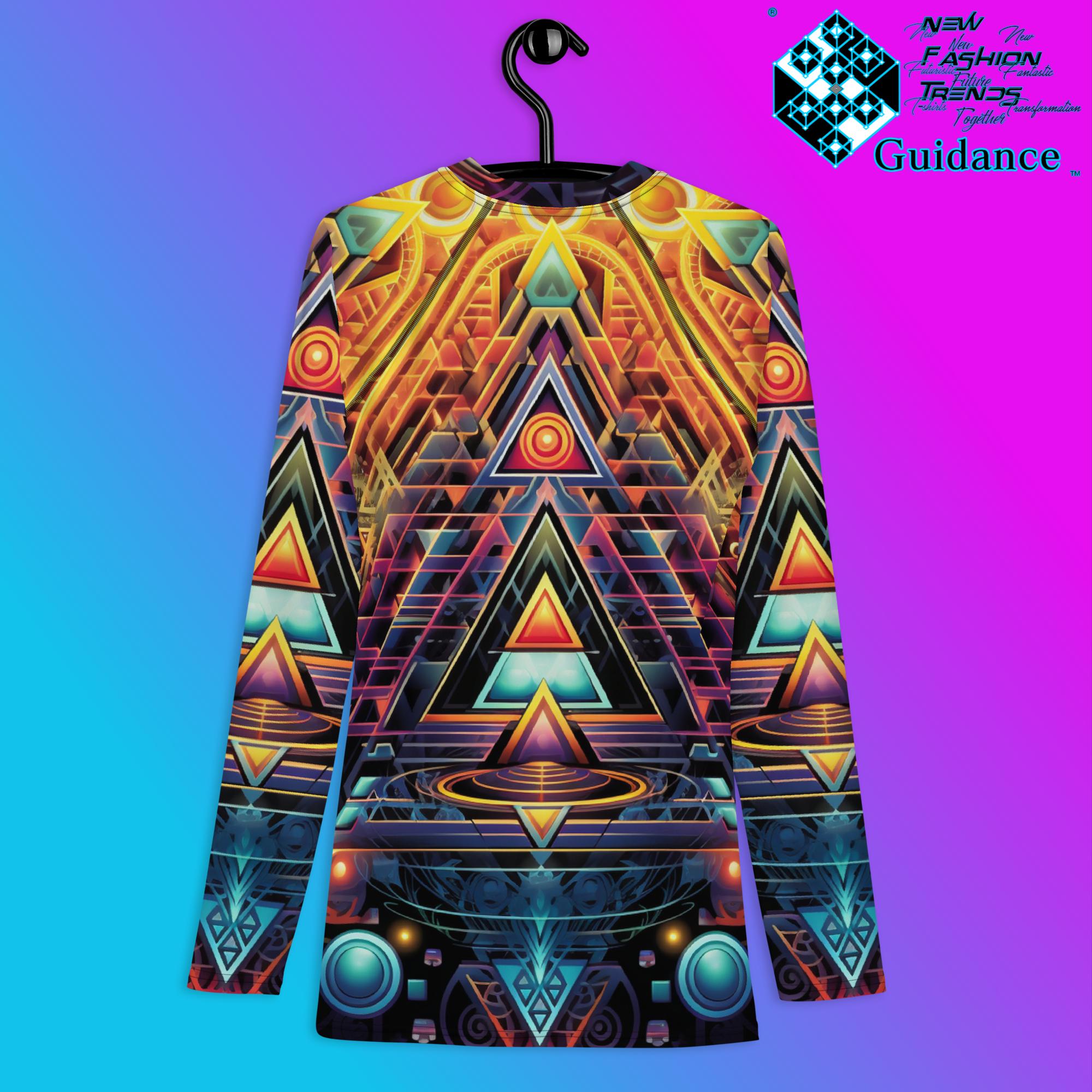 Whispers of Eternity Psychedelic Long Sleeve Rash Guard by XGuidance XS 2
