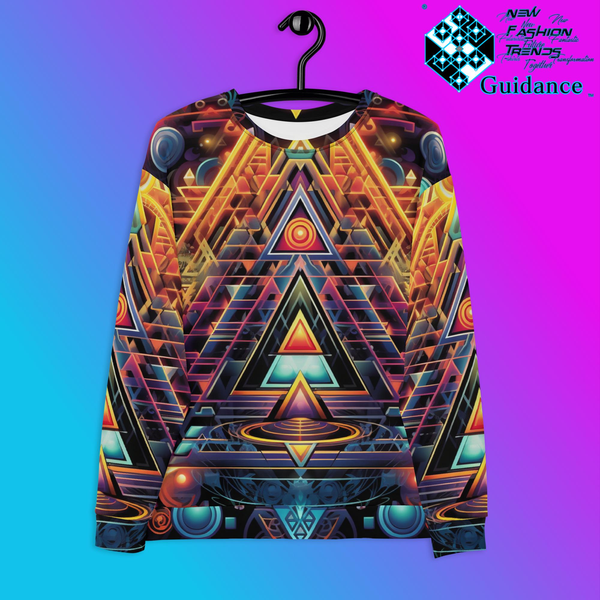 Whispers of Eternity Sweatshirt – Geometric Festival Streetwear by XGuidance XS 1