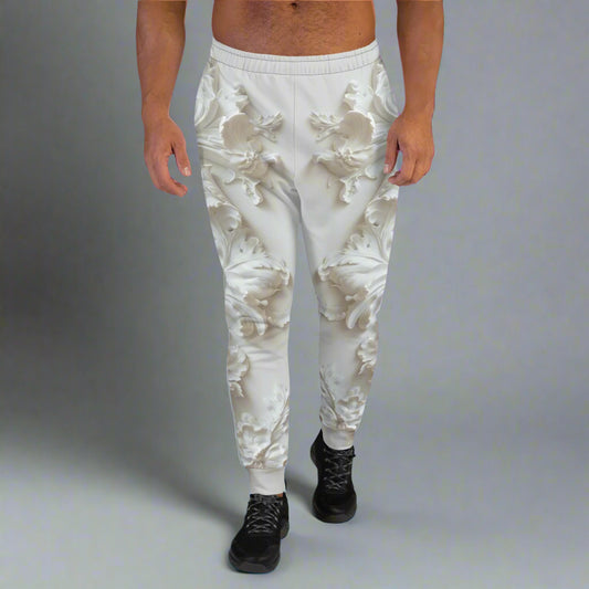 White Oracle Joggers – Sacred Geometry Streetwear by XGuidance XS 1