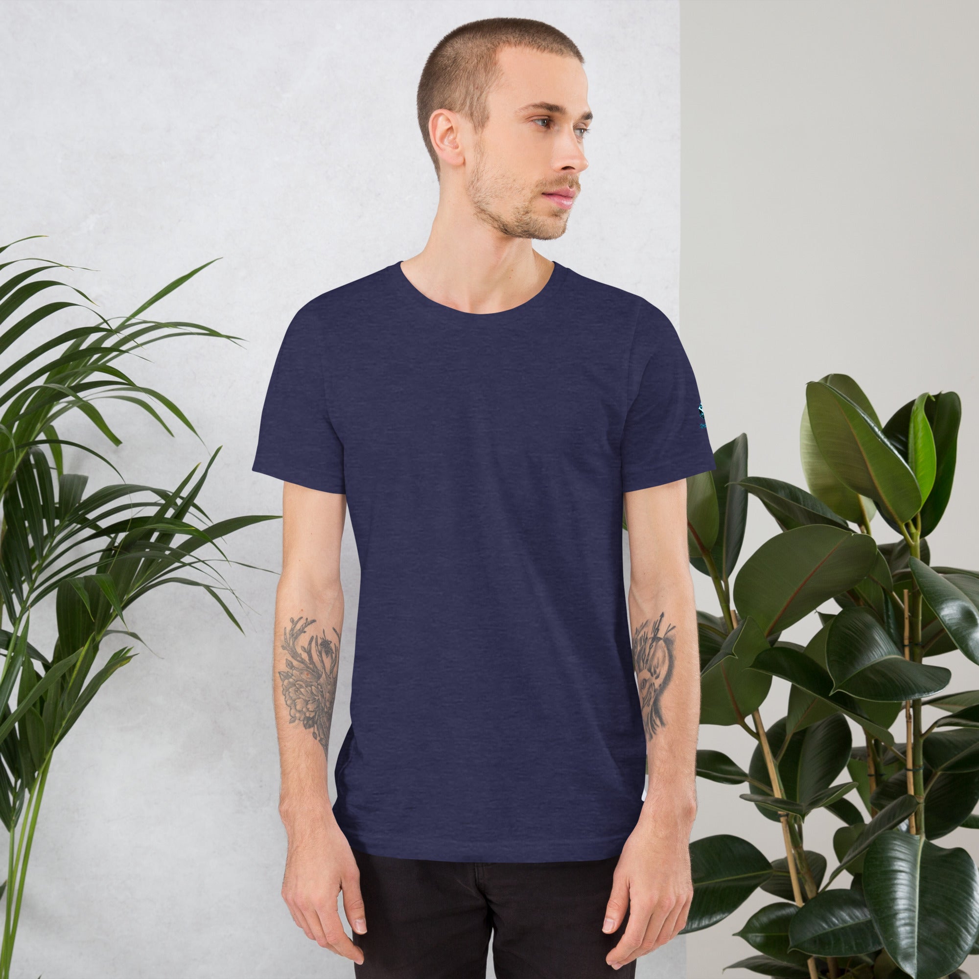 XGuidance Casual Tee – Minimalist Comfort in 18 Colors by XGuidance Heather Midnight Navy 5