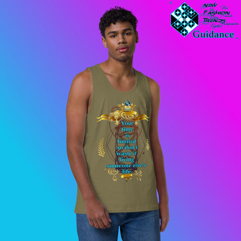 Your Time - Tank Tops Tank Tops by XGuidance Military Green 4