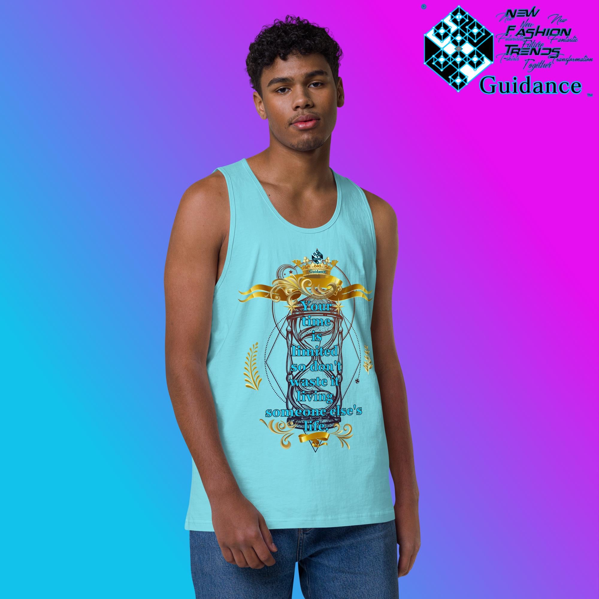 Your Time - Tank Tops Tank Tops by XGuidance Pacific Blue 6