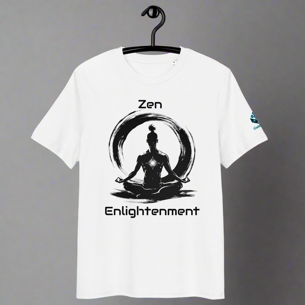 Zen Enlightenment T-Shirt – Meditative Power & Balance by XGuidance White 1