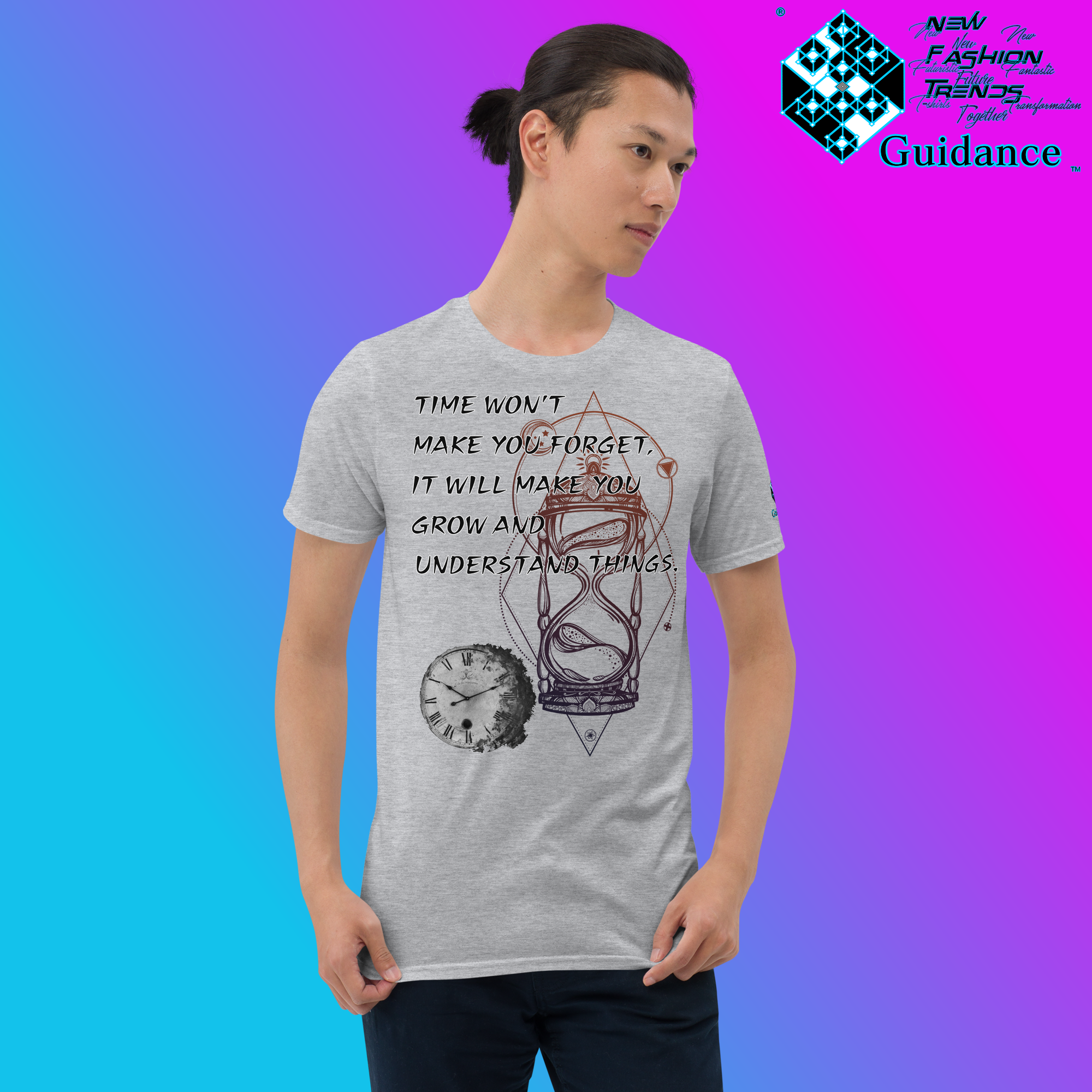 Embrace Time T-Shirt T-Shirts by XGuidance Black 4