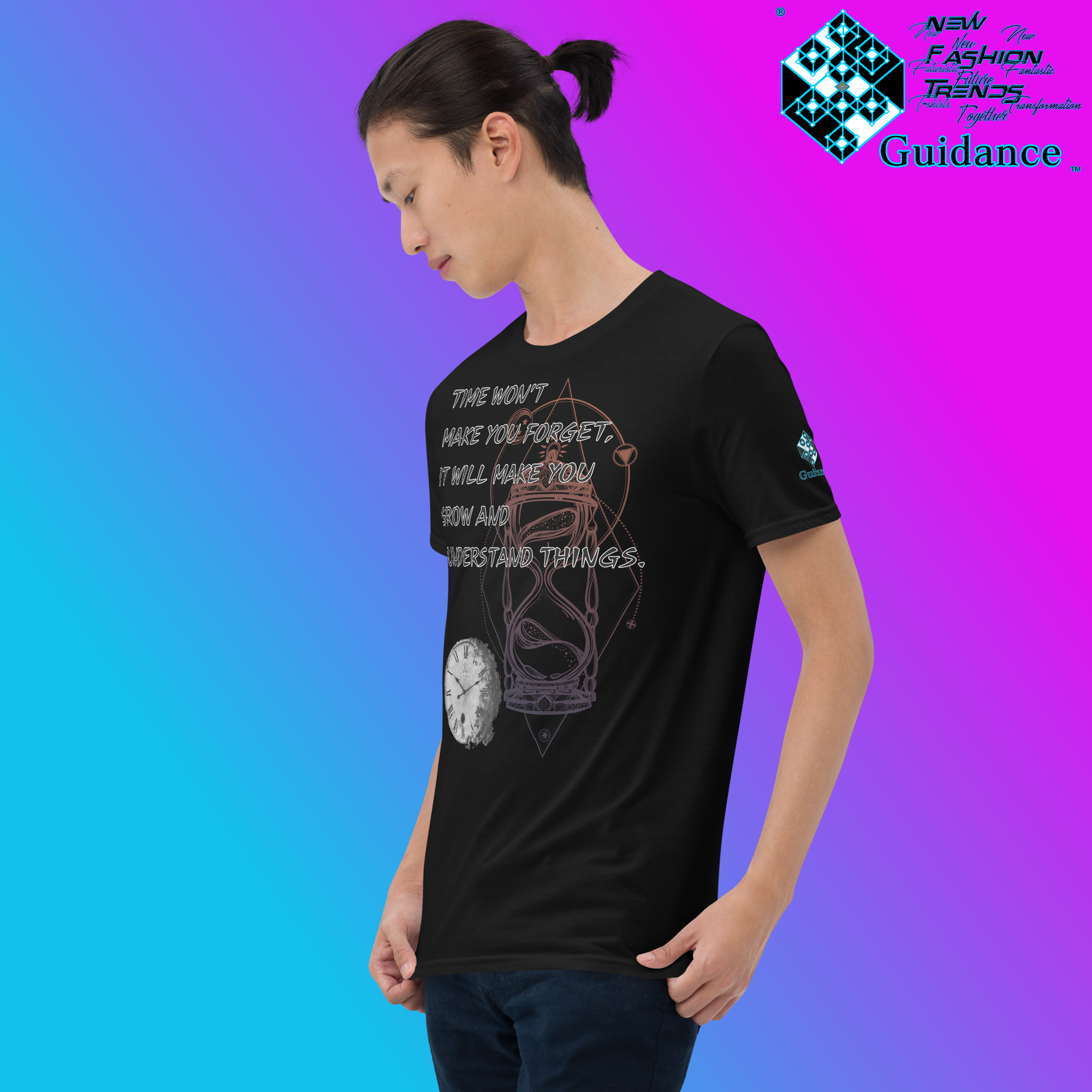 Embrace Time T-Shirt T-Shirts by XGuidance Black 7